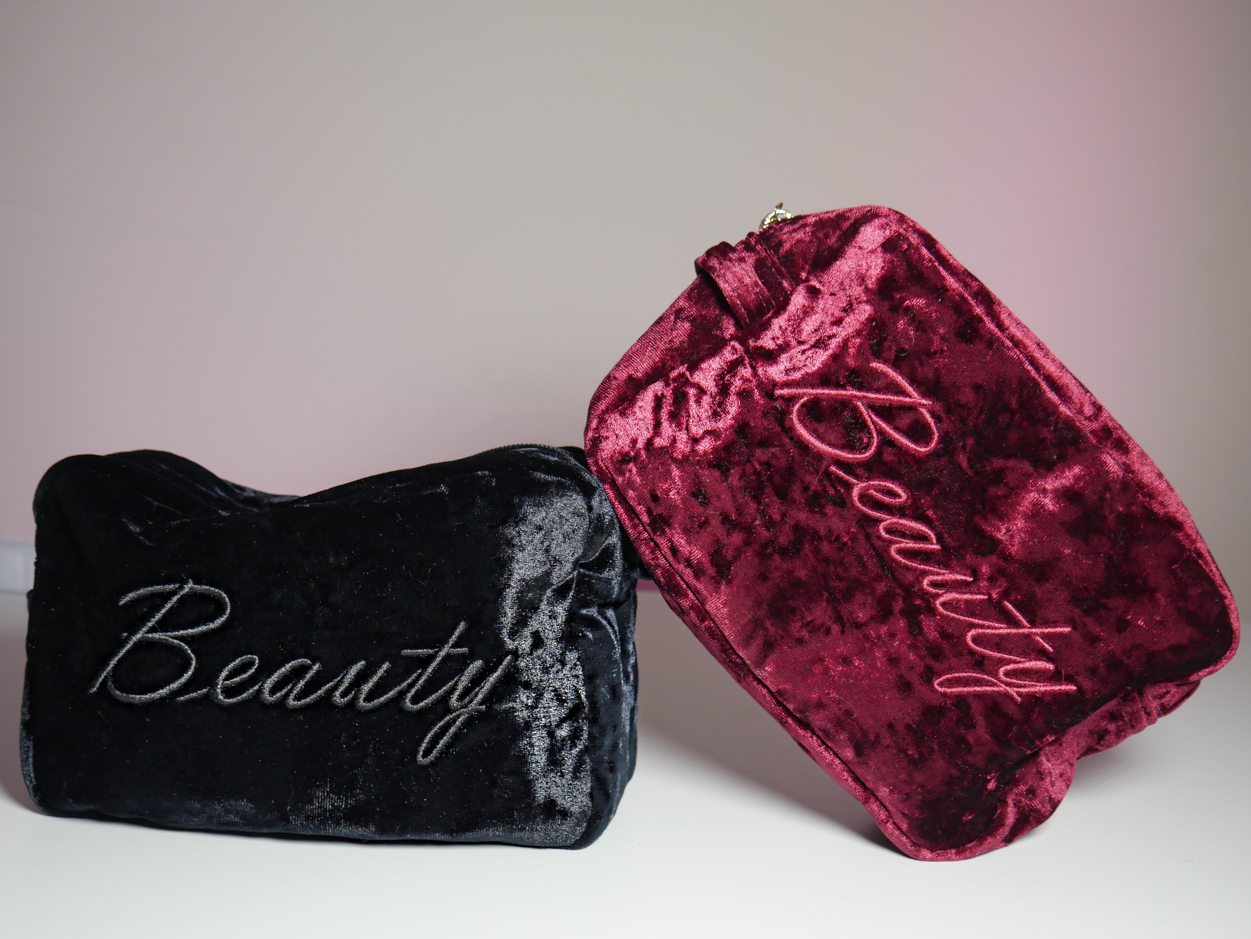 VELVET BEAUTY BAGS